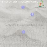 面巾生产商 - 棉泡泡纱布3层亲肤