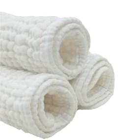 面巾生产商 - 棉泡泡纱布3层亲肤