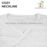 纱布连体衣供应商 - 有机棉柔软蓬松0-3个月