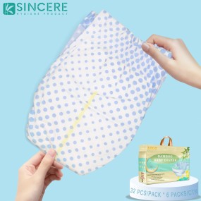 Baby Diapers Manufacturer - OEM Disposable Soft Natural Bamboo Fiber Eco-Friendly Biodegradable Organic