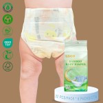 婴儿纸尿裤厂家 - 高吸收防漏一次性竹纤维可降解裤型批发