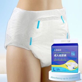 Adult Diapers Manufacturer - High Absorbent Disposable Adult Nappy Customizable Printed Design China