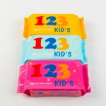 婴儿湿巾厂家 - 123品牌80片婴儿清洁湿巾带证书