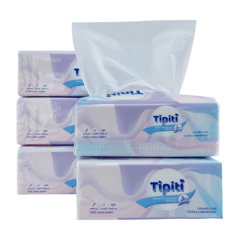 面巾纸生产商 - 390片未漂白定制OEM超柔日用