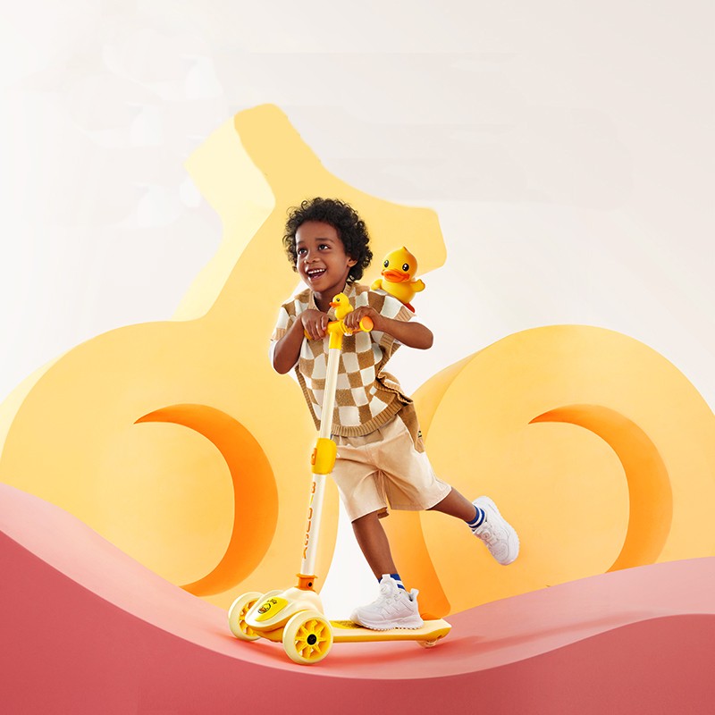 Kick Scooter Manufacturer - New Foot Kick 3 in 1 3 Wheel Swing Ride with LED Light