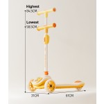 Kick Scooter Manufacturer - Girls Foot Kick 3 in 1 3 Wheel Swing Ride with LED Light