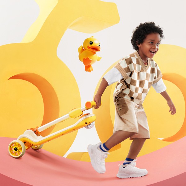 Kick Scooter Manufacturer - Girls Foot Kick 3 in 1 3 Wheel Swing Ride with LED Light