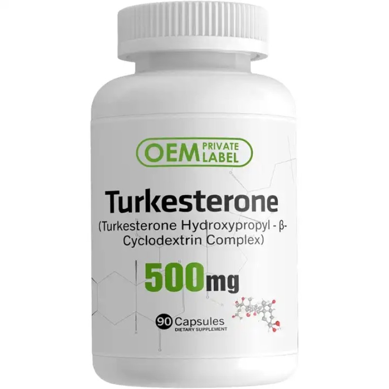 Beverage Supplements 1% Turkesterone Extract Oral Liquid Capsules for Strength and Muscle Growth OEM Bevordert Beauty Product