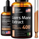 Lion's Mane Mushroom Extract Nootropics Organic Immune System Brain Booster for Adults Oral Liquid Drops Antioxidant OEM