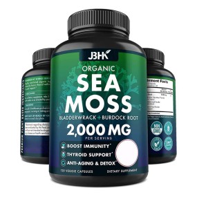 OEM Factories Offer Immunity Vegan Pills Supplement Organic Seamoss Capsules Natural Private Label Healthcare Supplement