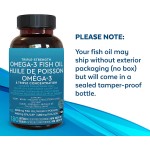 Halal Kosher 1000Mg Fish Oil Capsules Health Care Supplies for Adults and Children 3 Softgels Bulk Natural Bounty