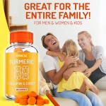 Halal Sugar Free Turmeric Gummies with Black Pepper Extra Strength Absorption Chewable Curcumin Beauty Supplements