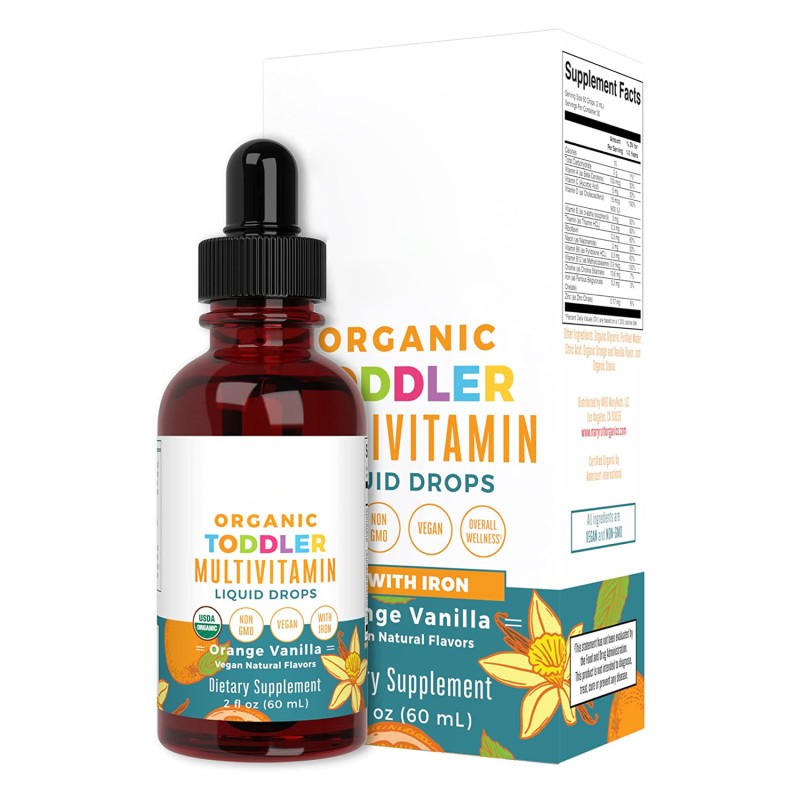 OEM Customizable Organic Multivitamin Drops Private Label Health Supplement for Adults and Toddlers Oral Liquid Dosage
