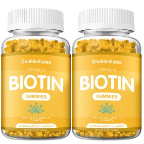 OEM/ODM Organic Collagen Biotin Gummies Skin Whitening Vitamins Jelly Candy Natural Hair Care Beauty Products in Bottle Packing