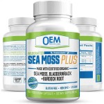 Private Label Organic Irish Moss Powder Capsule Extract Supplement Beauty Sea Moss Bladderwrack Burdock Capsules for Adults