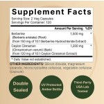 OEM/ODM Berberine Supplement Ceylon Cinnamon Hydrochloride Capsules Healthy Glucose Metabolism for Adults Beauty Products