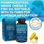 Halal Kosher 1000Mg Fish Oil Capsules Health Care Supplies for Adults and Children 3 Softgels Bulk Natural Bounty