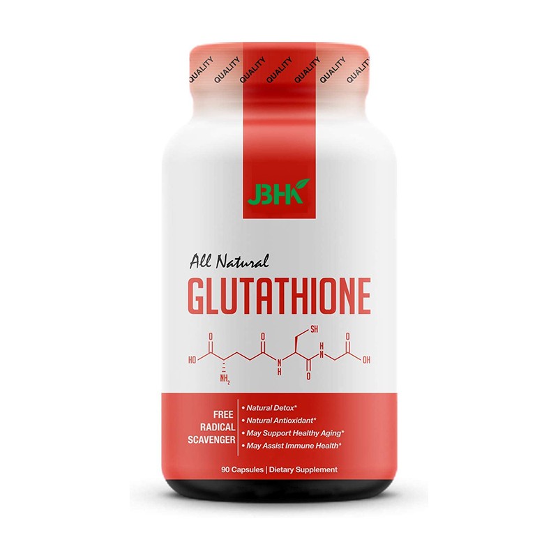 Factory Supplier's Private Label Vegan Healthcare Supplement Skin Whitening Anti-Aging Pure L-Glutathione Capsules Halal