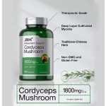 Private Label Vegan Energy & Immune Support Pills Adult Supplement with Cordyceps Mushroom Capsules for Beauty
