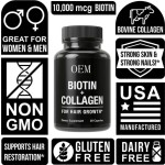 2022 Own-Brand Biotin Capsules for Hair Nail Skin Growth Vitamin Collagen Keratin Supplement Pills for Adults Children 32/60