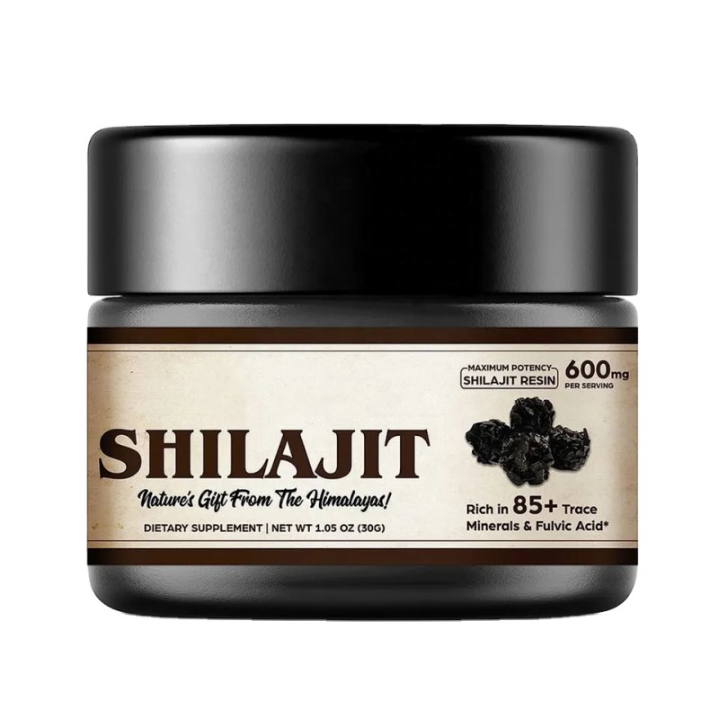 OEM Pure Shilajit Resin 85+ Trace Minerals Food Grade Herbal Extract for Energy Immune Support Wild Cultivated Honey Vientamin