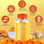Halal Sugar Free Turmeric Gummies with Black Pepper Extra Strength Absorption Chewable Curcumin Beauty Supplements