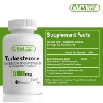 Beverage Supplements 1% Turkesterone Extract Oral Liquid Capsules for Strength and Muscle Growth OEM Bevordert Beauty Product