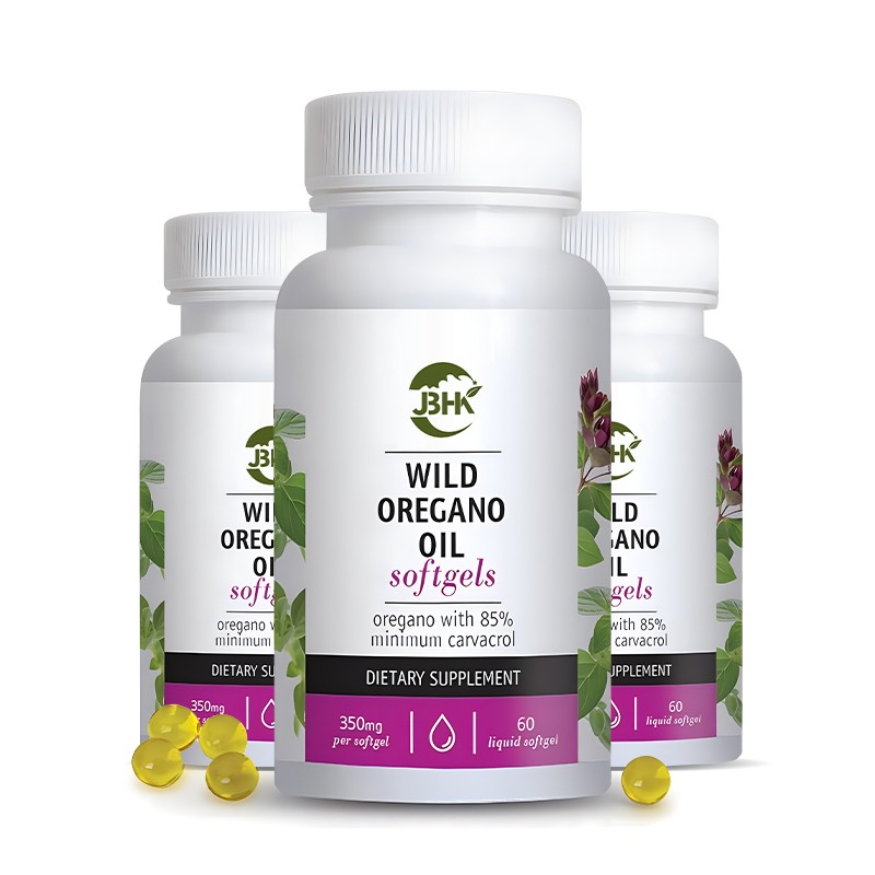 OEM High Quality Dietary Supplement Wild Oregano Oil Softgels Capsules High-Carvacrol Vitamins for Adults