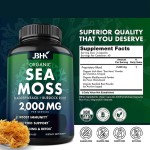 OEM Factories Offer Immunity Vegan Pills Supplement Organic Seamoss Capsules Natural Private Label Healthcare Supplement