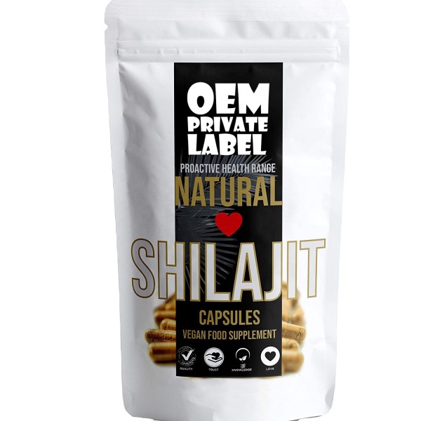 Hot Selling Custom Shilajit Vegan Tablet Natural Immune Booster Herbal Capsules for All Excluding Pregnant Women