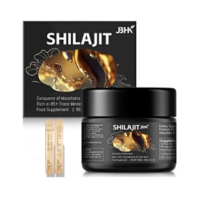 OEM/ODM喜马拉雅有机Shilajit树脂，富含成人免疫系统微量矿物质，热销50g/30g纯Shilajit