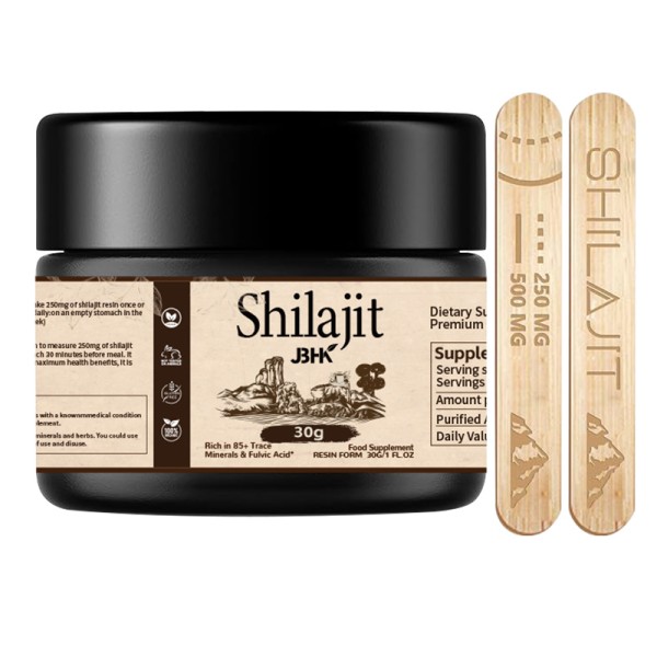 Customized 50g/30g Pure Himalayan Organic Shilajit Resin Rich Trace Minerals Supplement for Immunity System Vitamin Active Can
