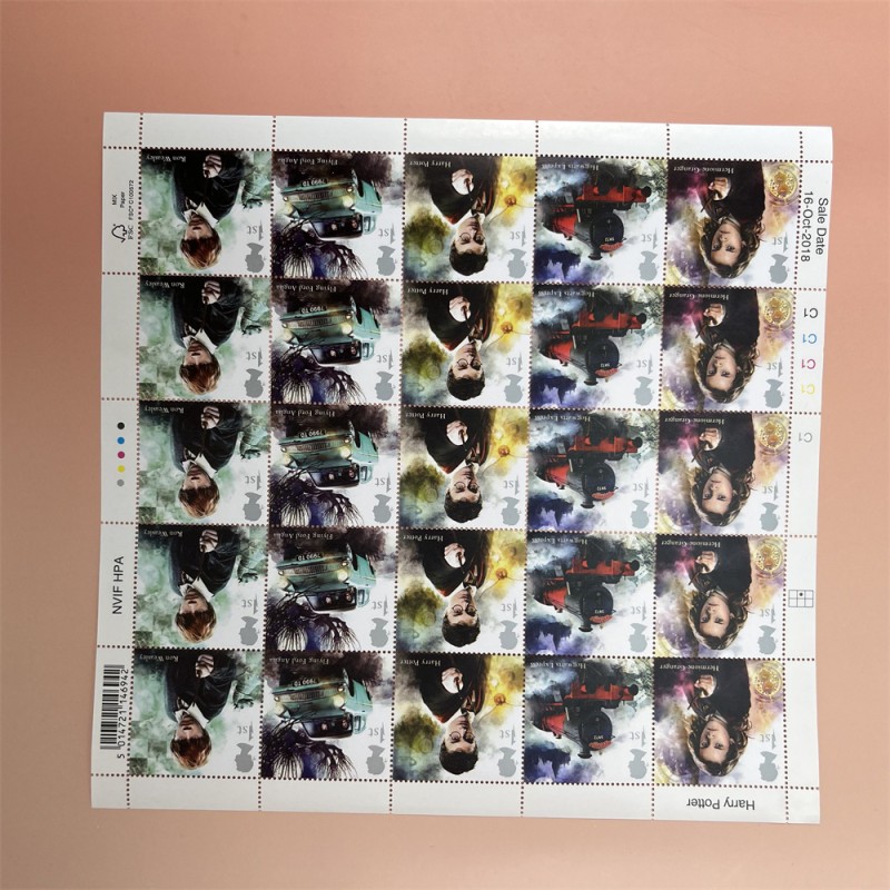 邮票贴纸厂家 - 英国一类邮件25片魔法世界灵感赫敏手工