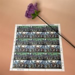 邮票贴纸厂家 - 防水25片英国漫画风格剪贴簿用