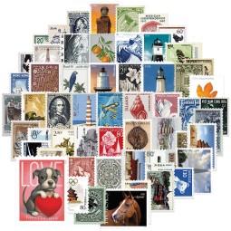 邮票贴纸厂家 - 高评级高品质印刷美国国旗全球商务信封