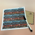 邮票贴纸厂家 - 防水25片英国漫画风格剪贴簿用