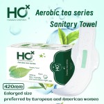 卫生巾厂家 - 4片1包24包420mm尺码夜用氧茶