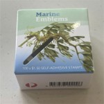 邮票贴纸厂家 - 澳大利亚海滩风格海洋符号卷装贴纸