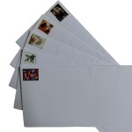 邮戳信封厂家 - 多款式爱情宠物风景旅行100枚信封