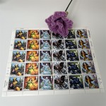 邮票贴纸厂家 - 独特水果主题一类邮件10片装草莓茄子