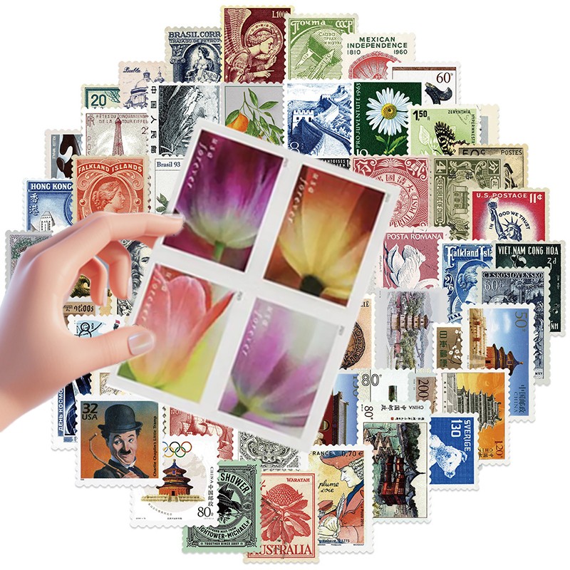 邮票贴纸厂家 - 热销美国国旗国际邮件适用