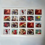 邮票贴纸厂家 - 独特水果主题一类邮件10片装草莓茄子