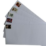 邮戳信封厂家 - 多款式爱情宠物风景旅行100枚信封