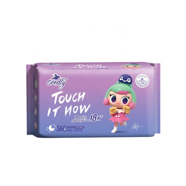 卫生巾厂家 - 6片1包360mm尺码一次性日用经期护垫