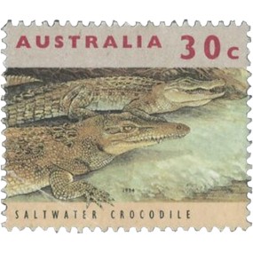 Label Stickers Manufacturer - Australia Saltwater Crocodile Transport Label Set of 100