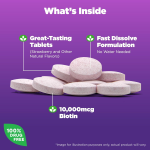 生物素片厂家 - BioFlex定制草莓味天然60片10000微克