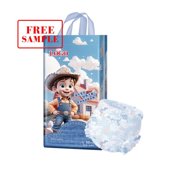 一次性纸尿裤工厂 - 3D防漏白色棉柔双层防侧