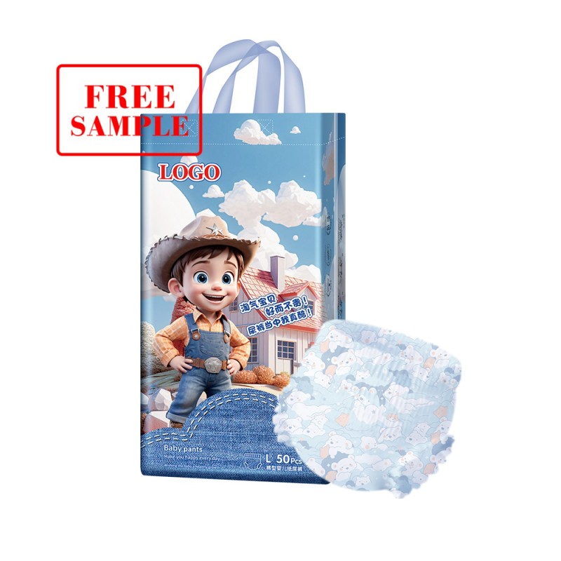 一次性纸尿裤工厂 - 3D防漏白色棉柔双层防侧