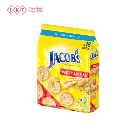 饼干厂家 - Jacob's麦片饼干多包502.2克膳食纤维清真