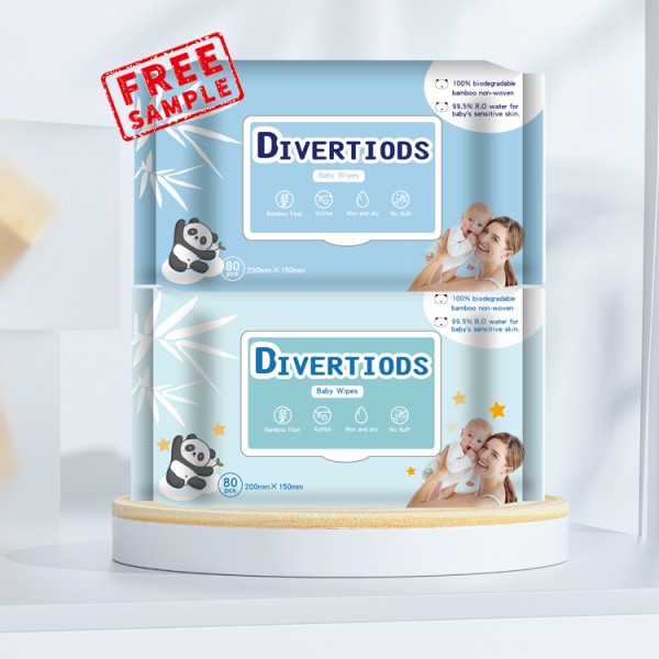 婴儿湿巾生产商 - 环保80片新生敏感
